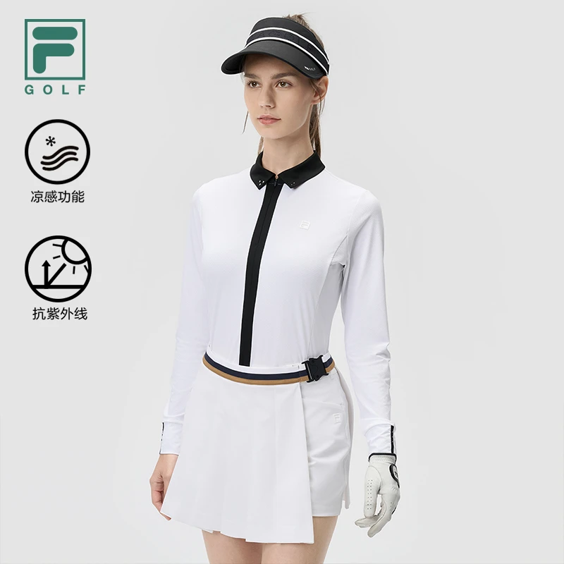 FILA/斐乐女士初秋休闲【凉感防晒高尔夫】运动外套上衣A11W435208