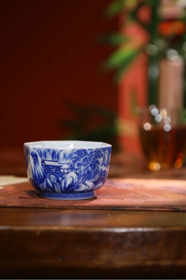 仪贤堂 雪景小八方杯
