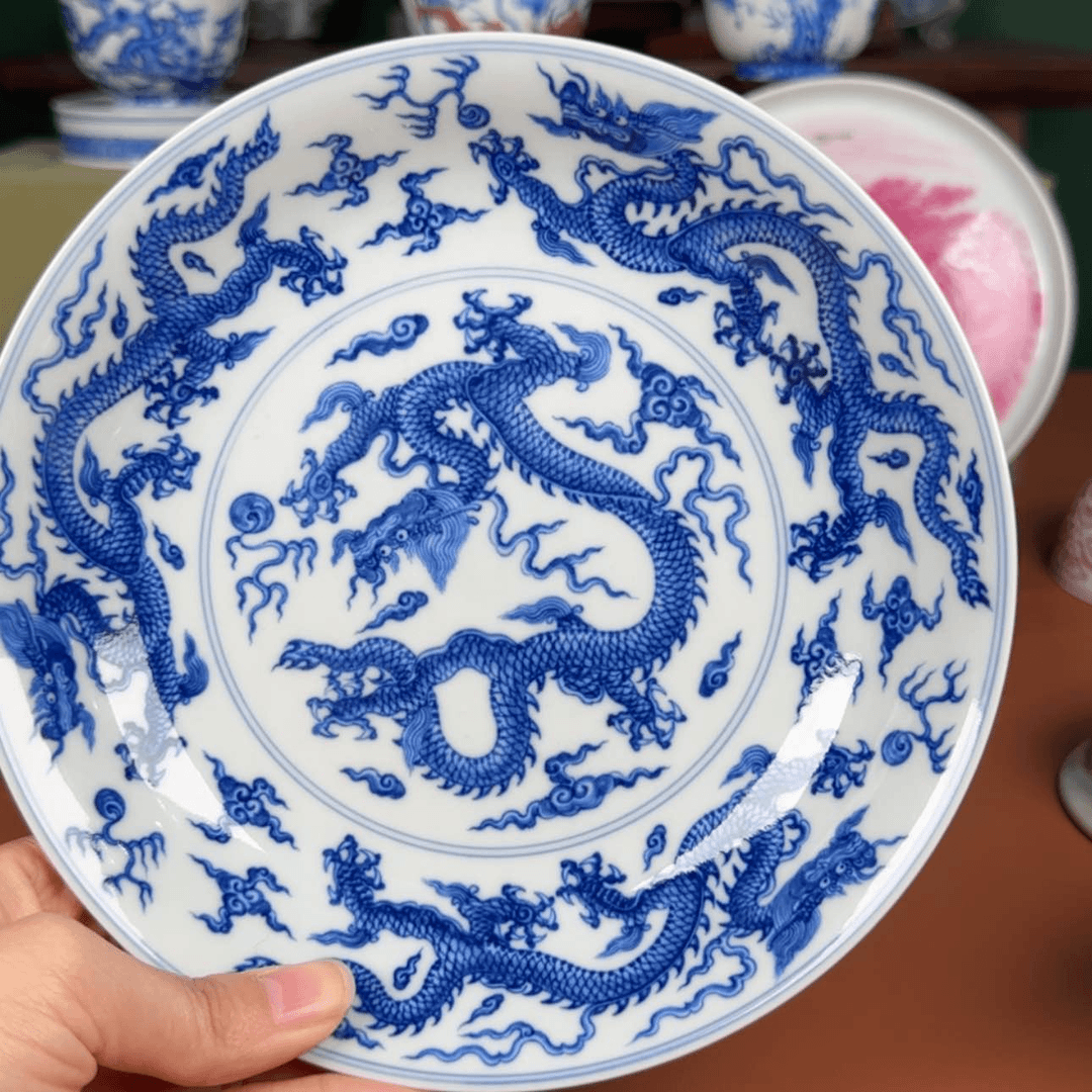 【闪购商品】瓷杯梨*望月怀古四龙壶承