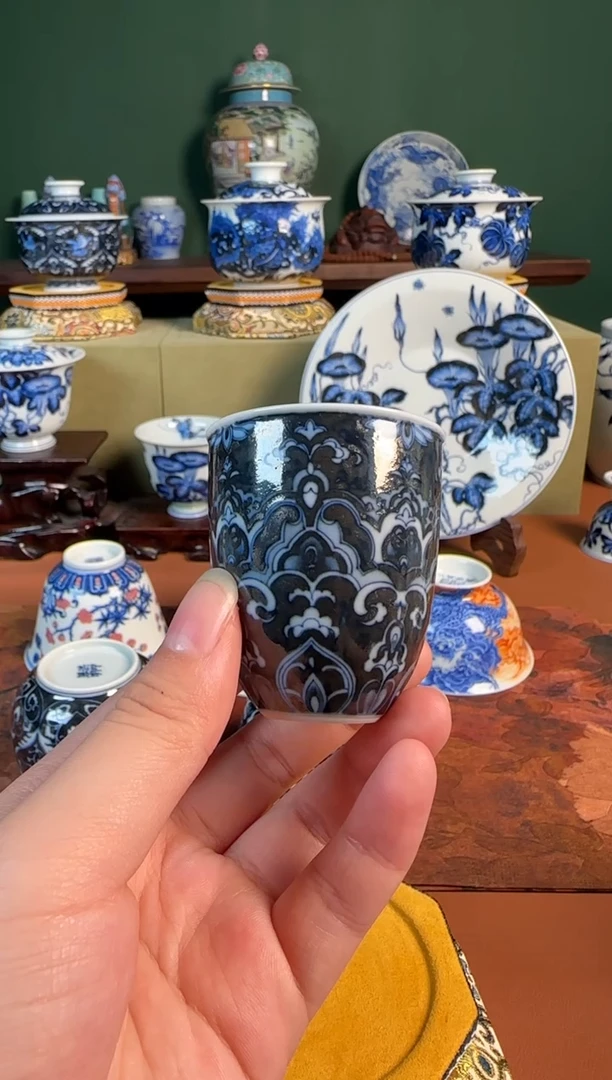 【闪购商品】杯洪印慕明 宝相花杯杯