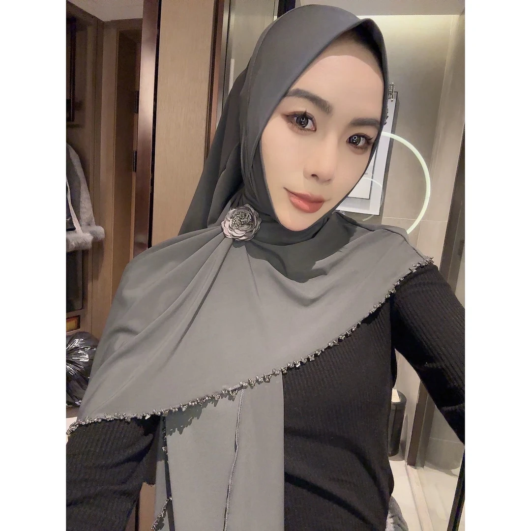 乙丝玛新款纱巾【精致女孩】不规则大摆原创设计冬季新品围巾套头