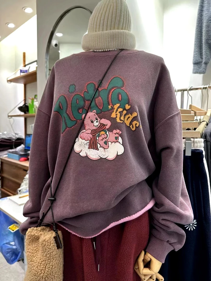 韩国东大门卡通加绒卫衣合辑No退换