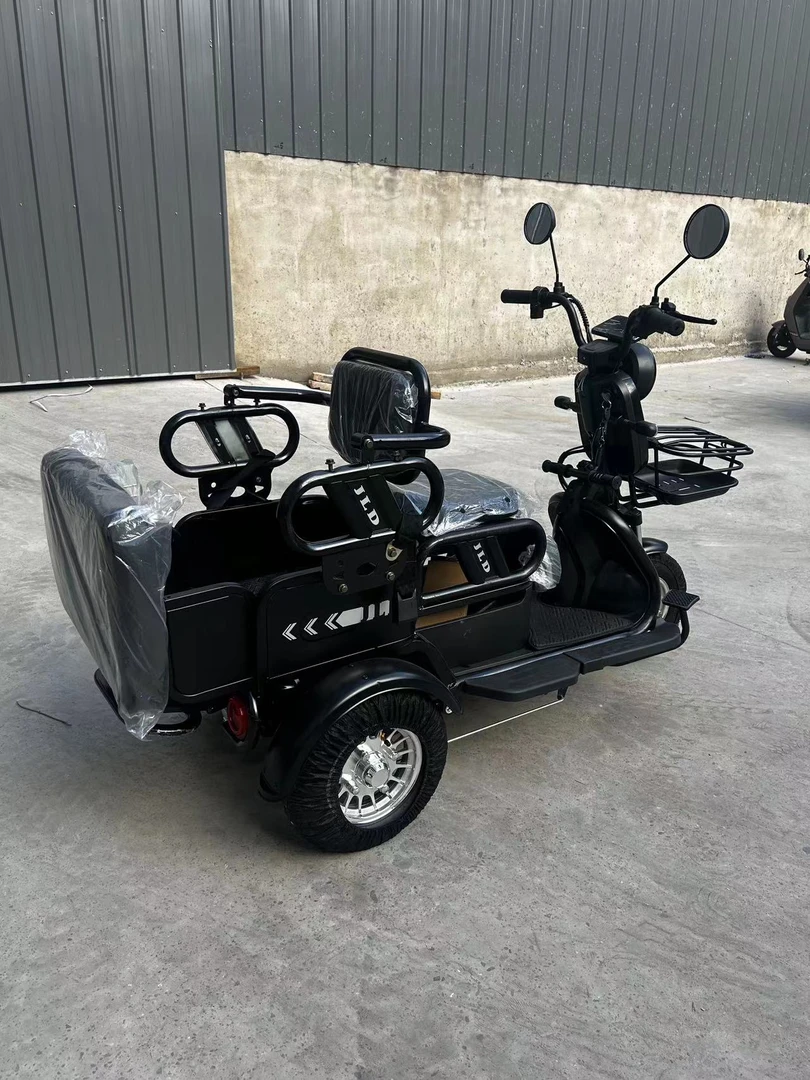 48付升级版新款休闲三客货家用电动三轮车接送老人孩子代步车