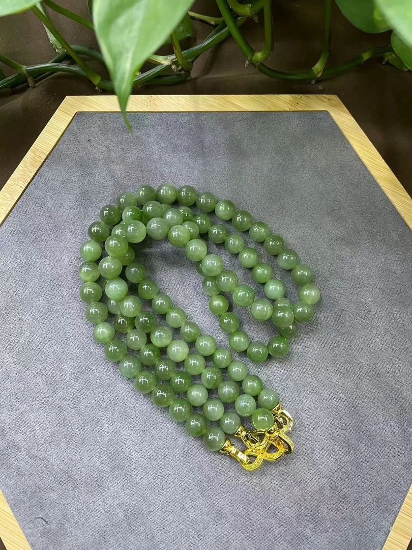 和田玉碧玉K9-10链子（颜色微区多样性发货拍一发一）