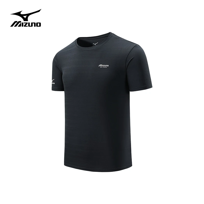 Mizuno/美津浓冰丝速干男士短袖t恤夏季新款上衣透气弹力半袖体恤