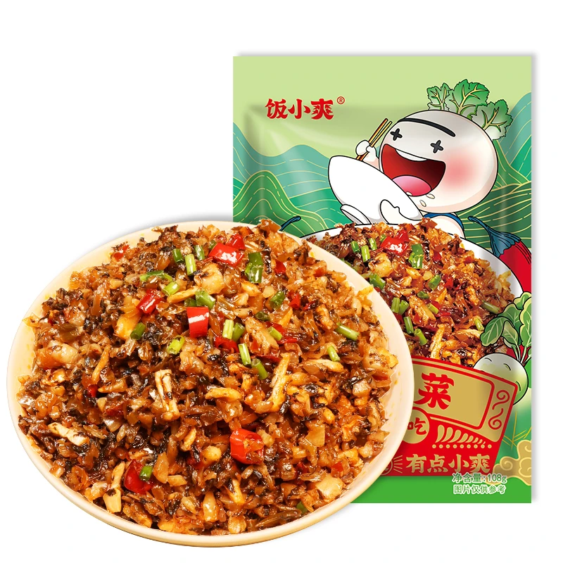 饭小爽外婆菜108克湖南正宗下饭菜湘西特色农家菜商用炒饭酱菜咸