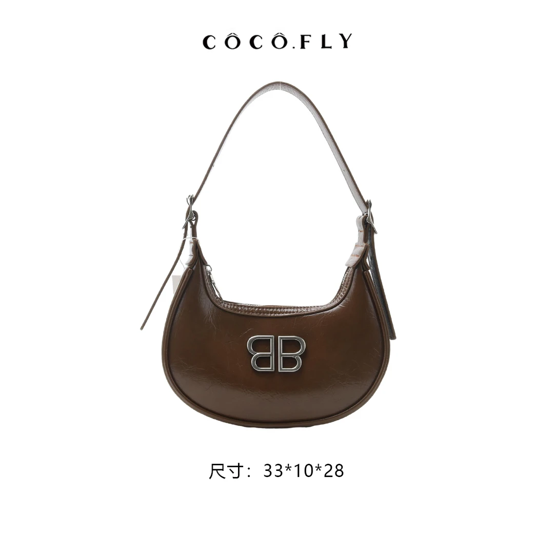 时尚女包手提单肩斜挎包WG-88578-咖啡色