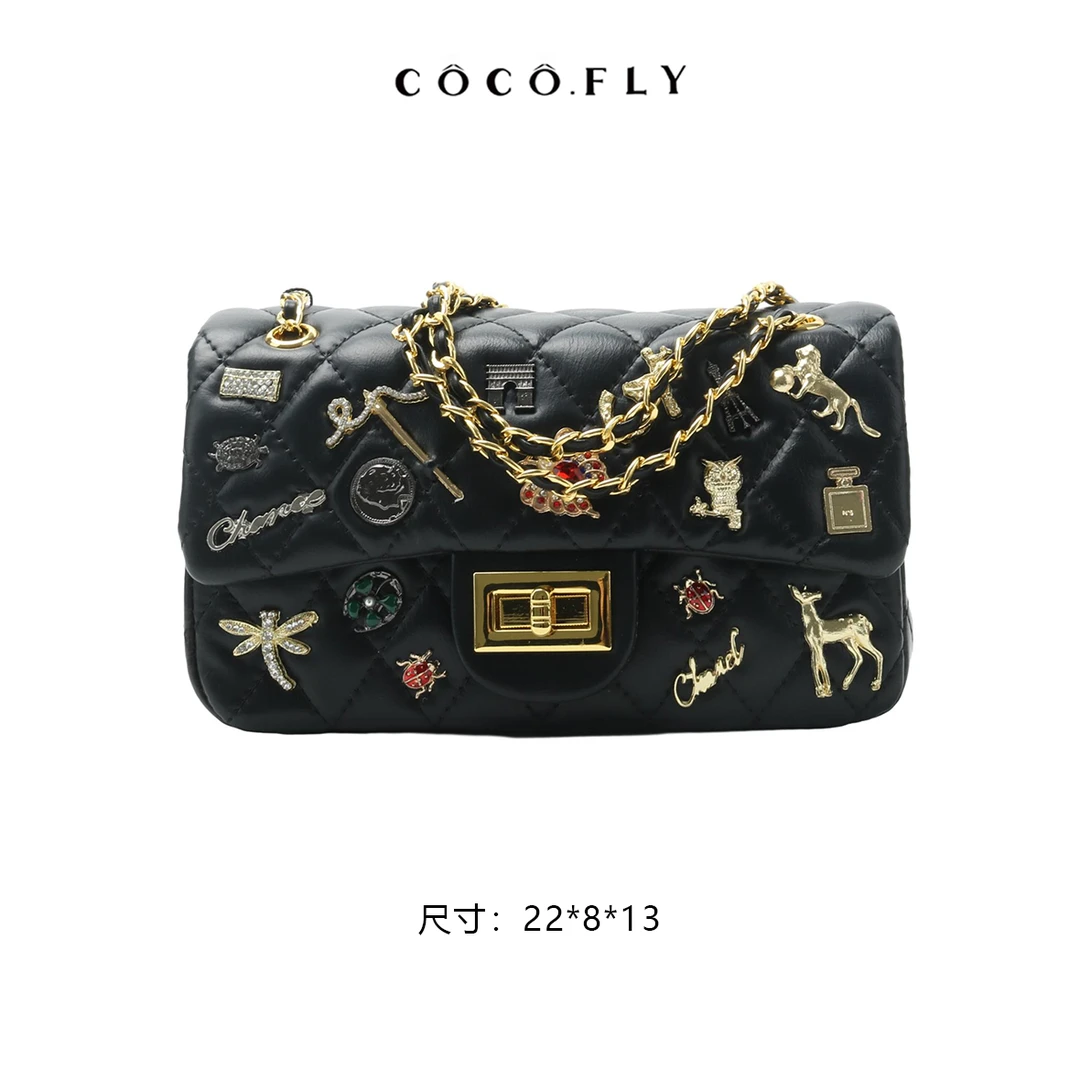 时尚女包手提单肩斜挎包WG-21159-黑色