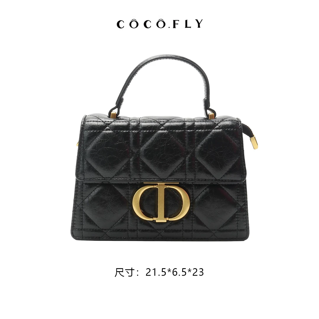 DD轻奢系列藤格纹高级感女包WG-W523-1-黑色