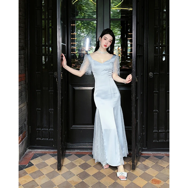 LRL 【C位女神】精致女神法式高端连衣裙RL02309