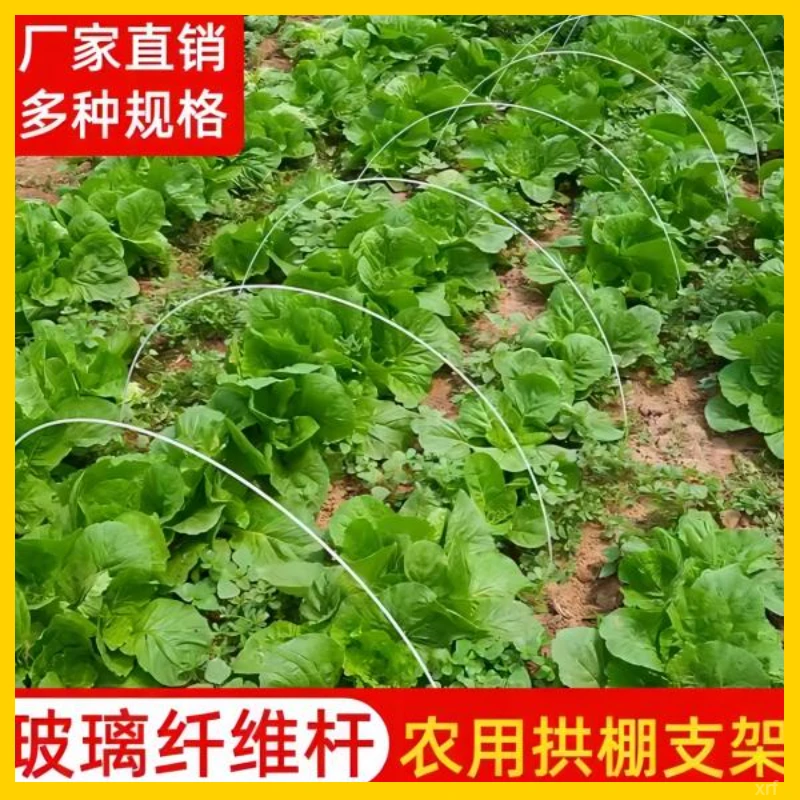 小拱棚支架拱杆玻璃纤维杆菜棚搭棚子支架种菜架杆大棚骨架纤维杆