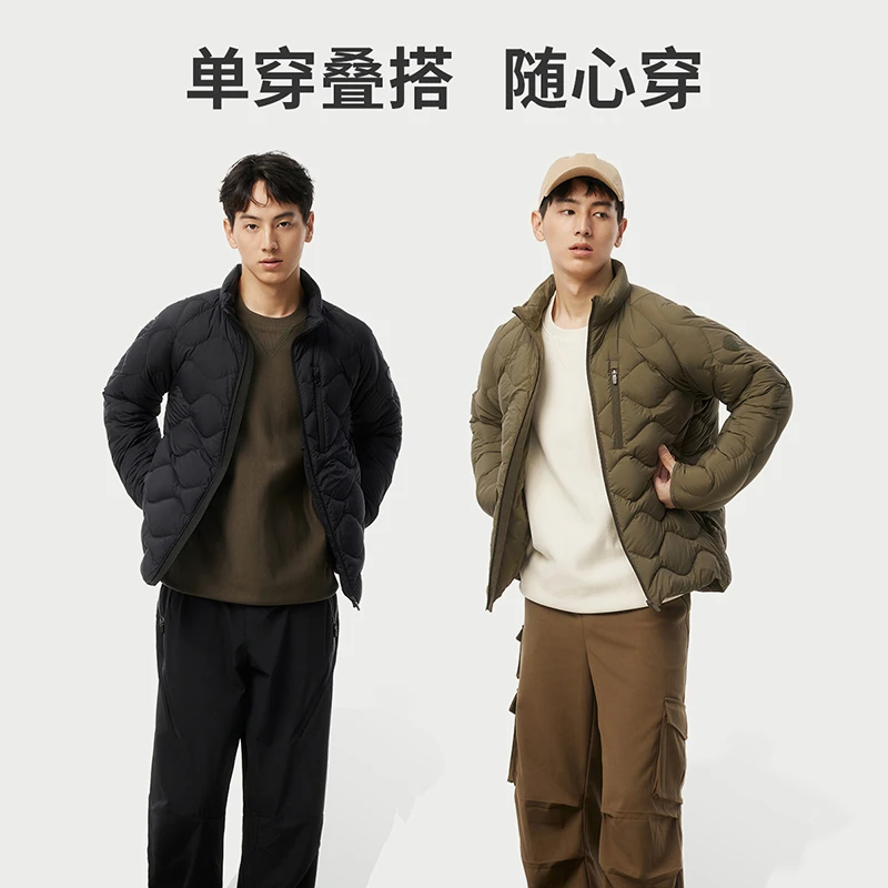 坦博尔2024年新款男士秋冬羽绒服户外保暖时尚休闲TAF330217D