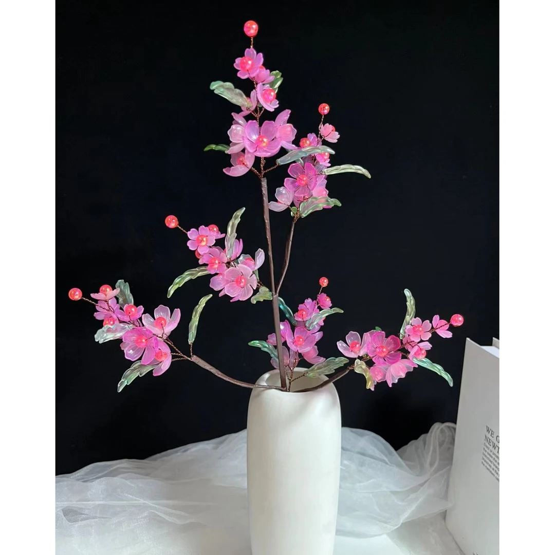 8大支桃妖（中桌摆）  手工 DIY材料包