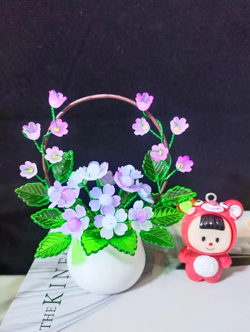 【悦宝原创】小花篮盆栽  手工DIY材料包