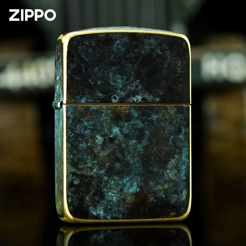 zippo打火机山鬼花钱1941复刻青铜时代复古防风煤油原装送老公DY