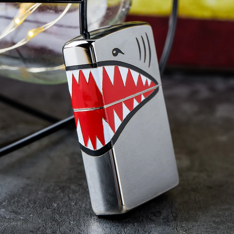 ZIPPO/之宝X战警鲨鱼嘴官方正品防风打火机男生走心实用礼物 送人