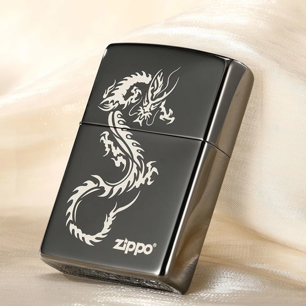 ZIPPO/之宝打火机黑冰祥龙啸龙行天下-官方正品防风打火机-TCX1H1