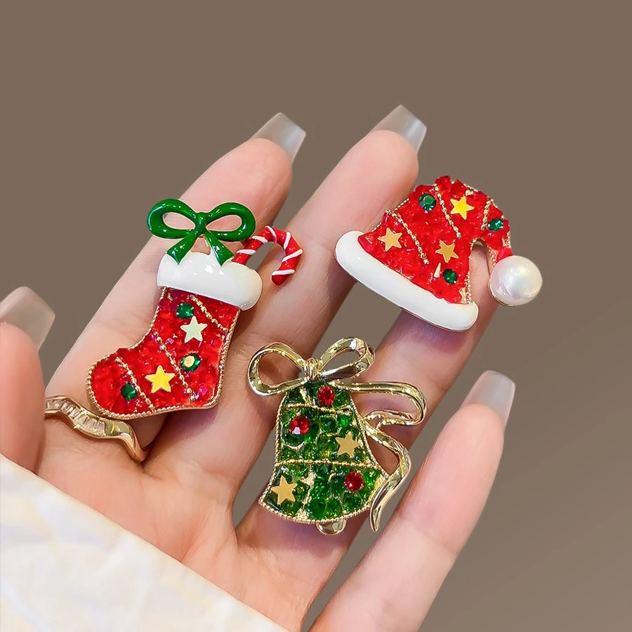 合金胸针 圣诞节礼物可爱胸针高档女气质别针装饰胸花衣服配饰品