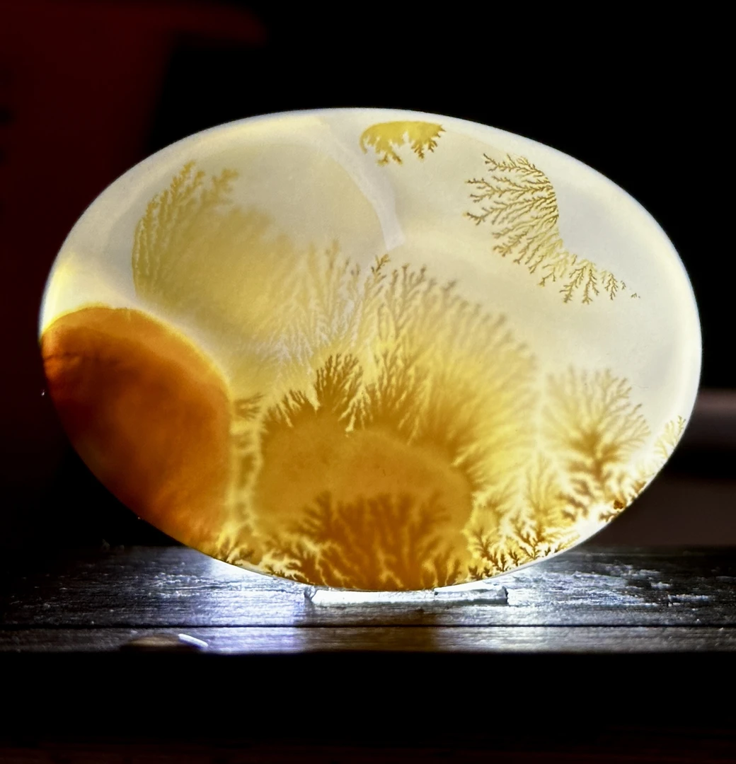 天然马达加斯加海洋玉髓甜美吊坠水滴草花山水意境象形灵摆件玉髓