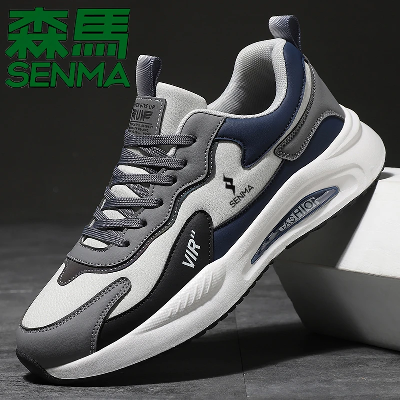 SENMA/森马男士网面休闲跑步鞋2024新品四季款百搭夏季防滑男潮鞋