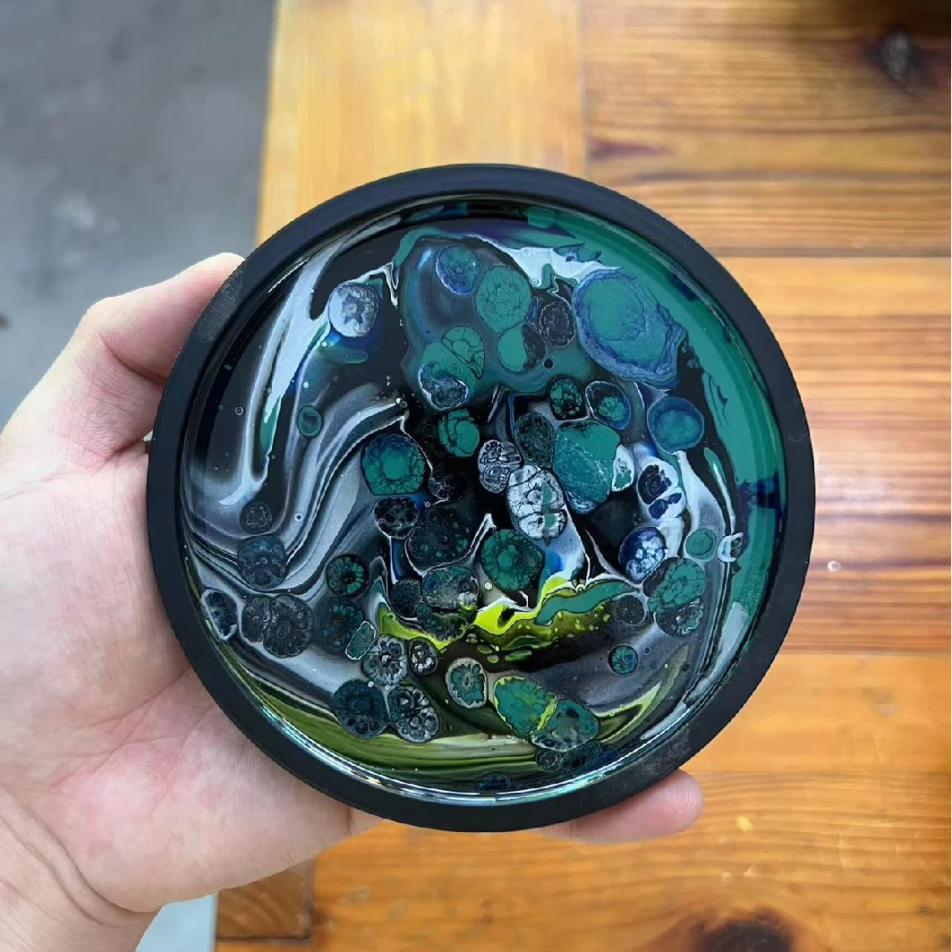 谦杯  圆形大漆壶承杯垫G4008