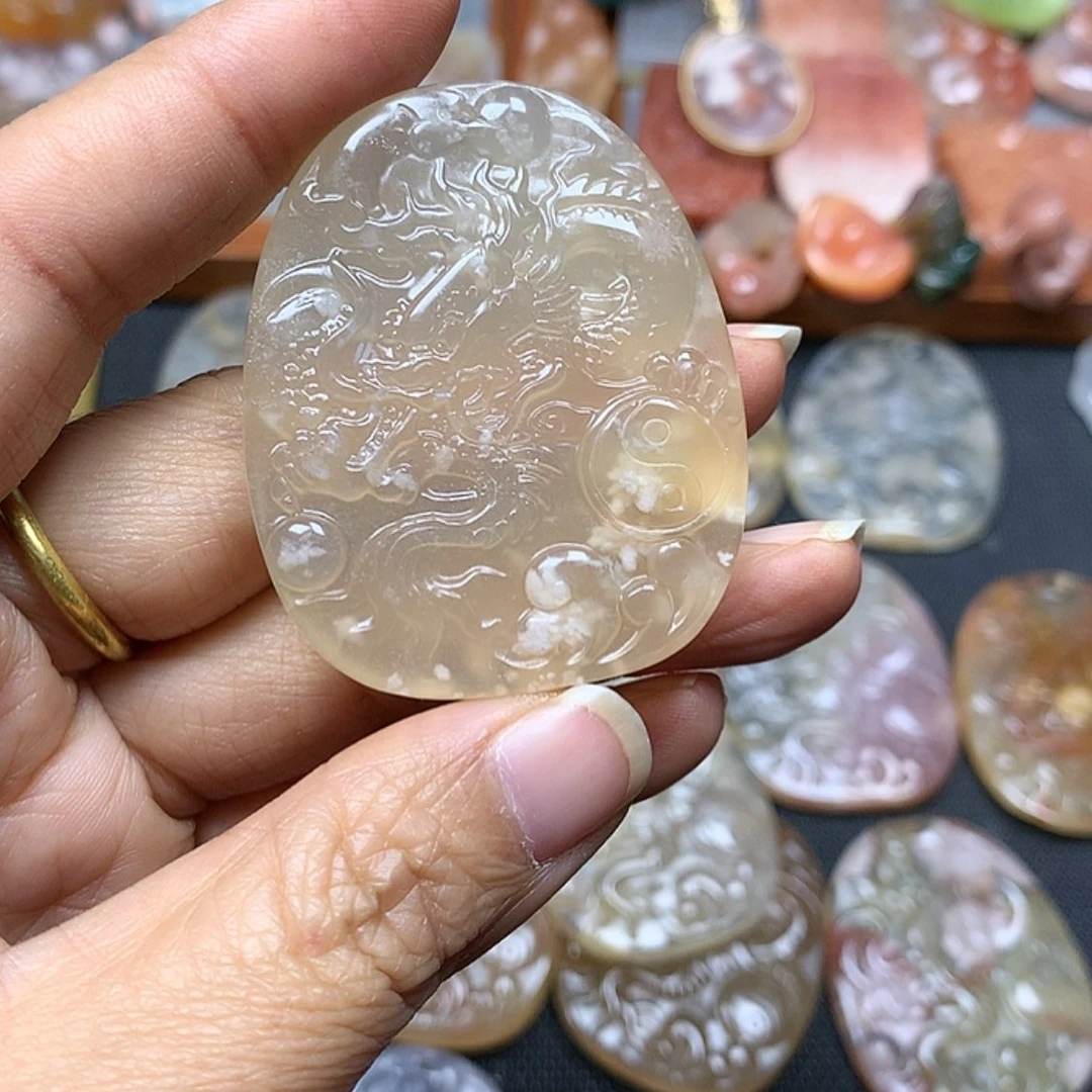 【闪购商品】玛瑙/玉髓颈饰合金挽*
