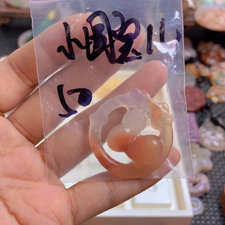 查罗石颈饰合金小**儿