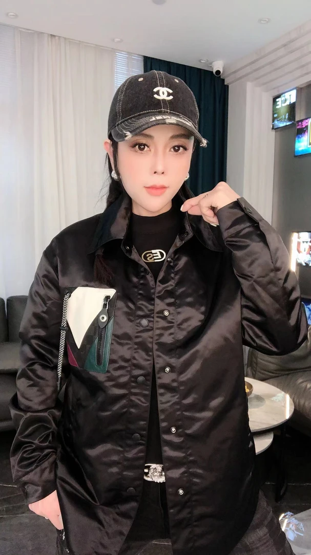 【JDKJ】2024秋冬新款经典休闲百搭拼接绵羊皮男士夹克J332