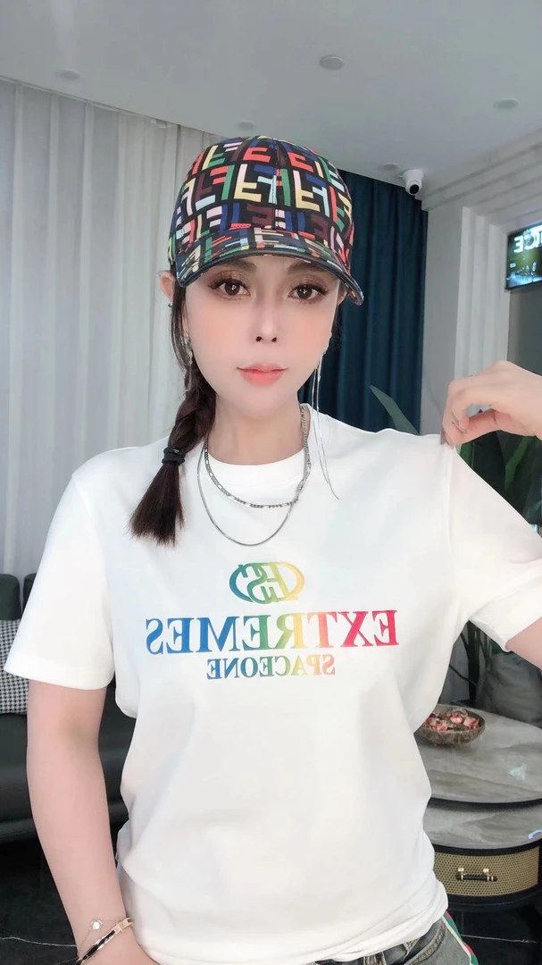 EXTREME SPACE潮品时尚轻奢高端潮流炫彩字母休闲短袖D096