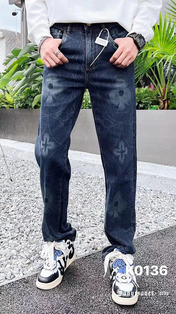 【JDKJ】2024秋冬新款潮品轻奢高端气质百搭休闲男士牛仔裤K557