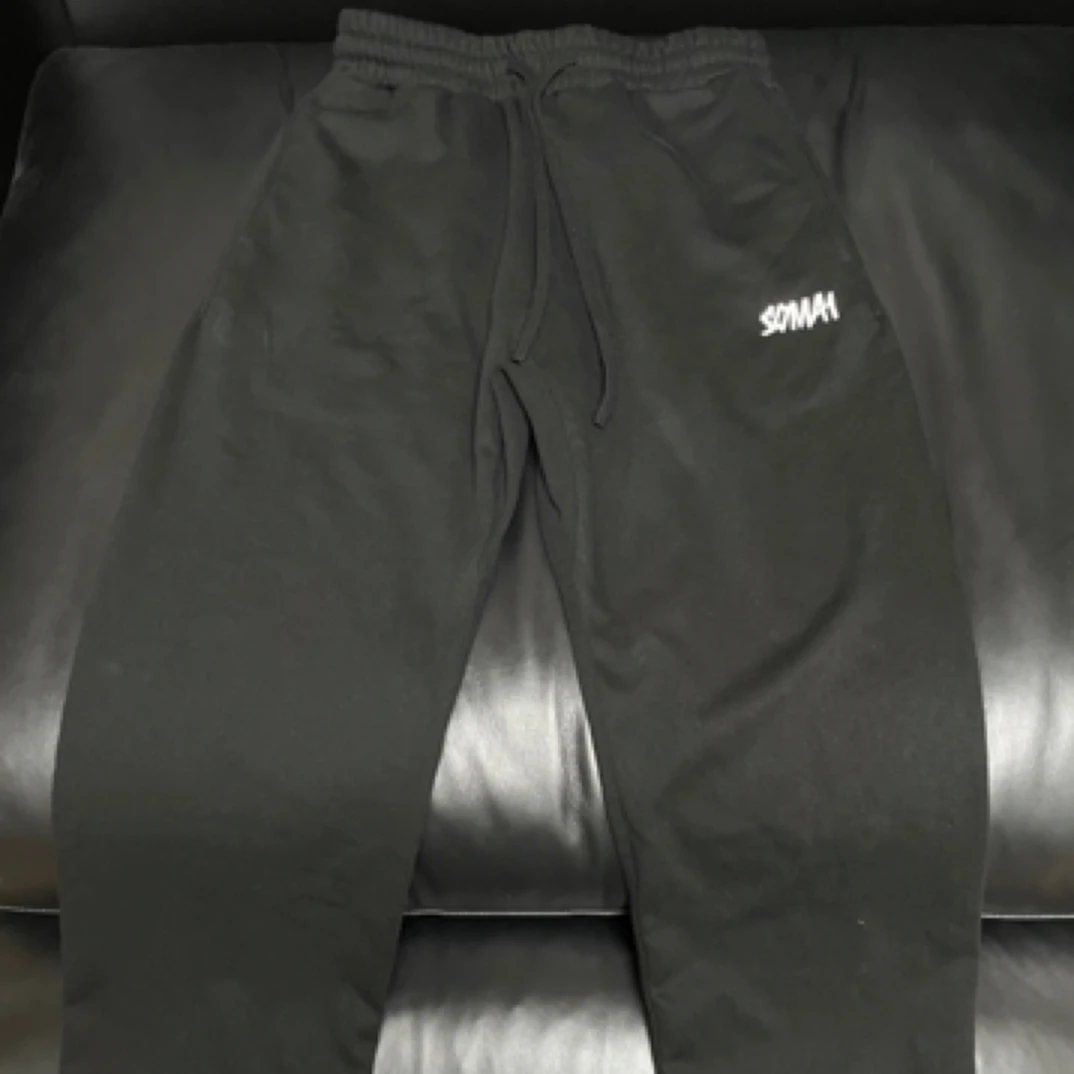 【换季清仓】soma1蓝夜光 445克重磅毛圈 直筒弯刀卫裤