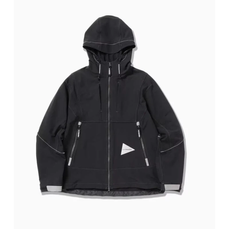 andwander light stretch shell jacket防水透湿伸缩性轻量软壳冲