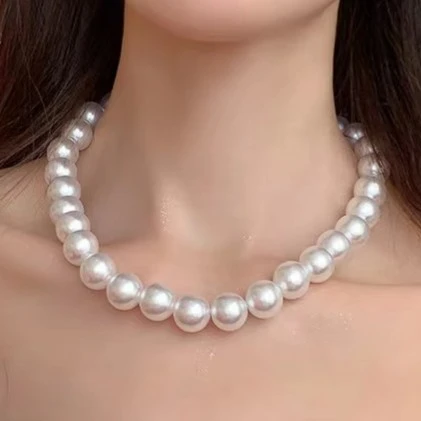 Eassyhapy 铜合金仿珍珠项链 【菲姐专属】仿珍珠项链气质时尚