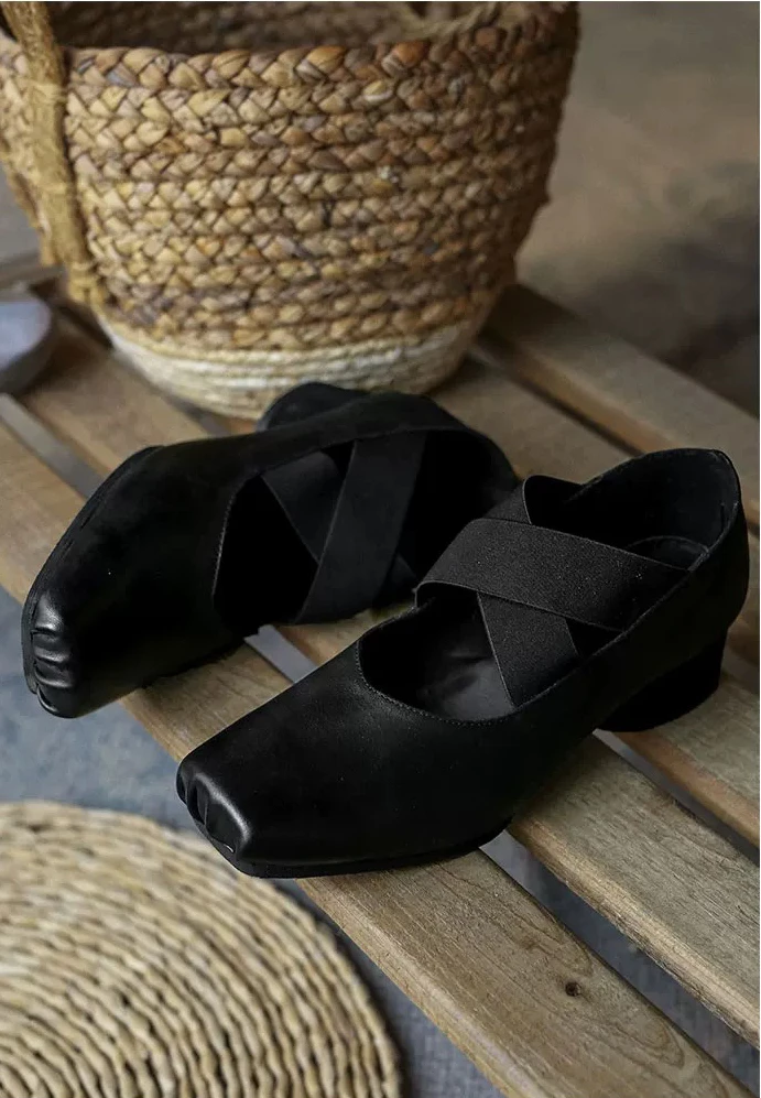 升级版~umw猪鼻子芭蕾鞋纯手工胎牛皮暴走柔软玛丽珍小众文艺皮鞋