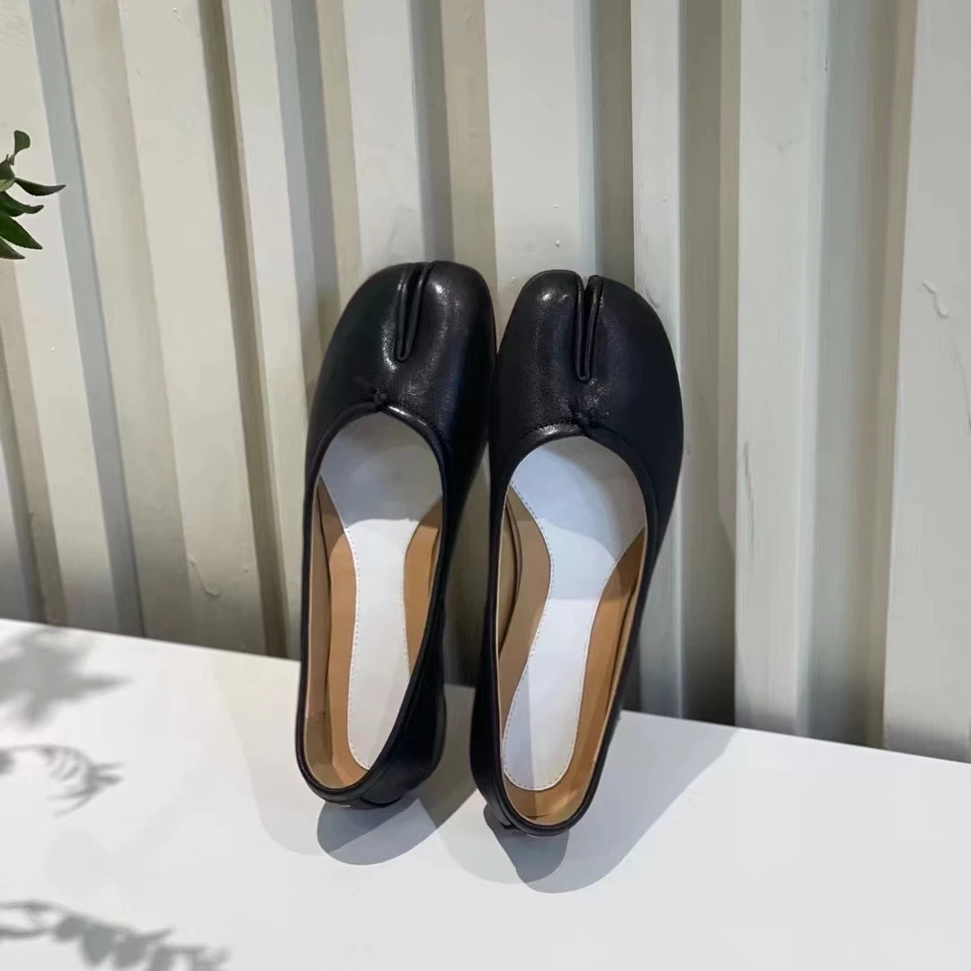 【大小姐！】非常高品质分趾鞋百搭时尚平底浅口套脚单鞋