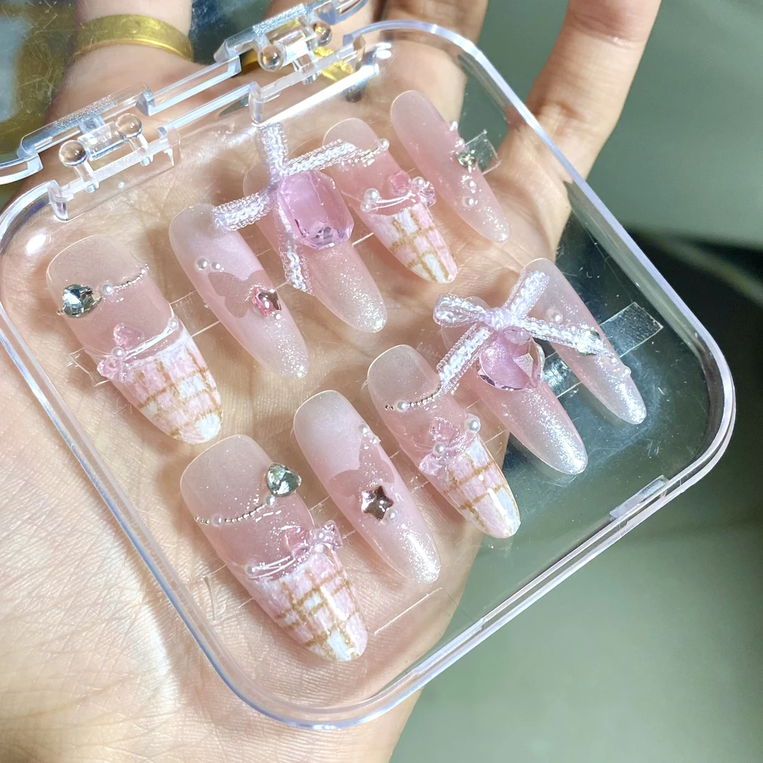 下单备注编码纯手工穿戴甲（直播专用）