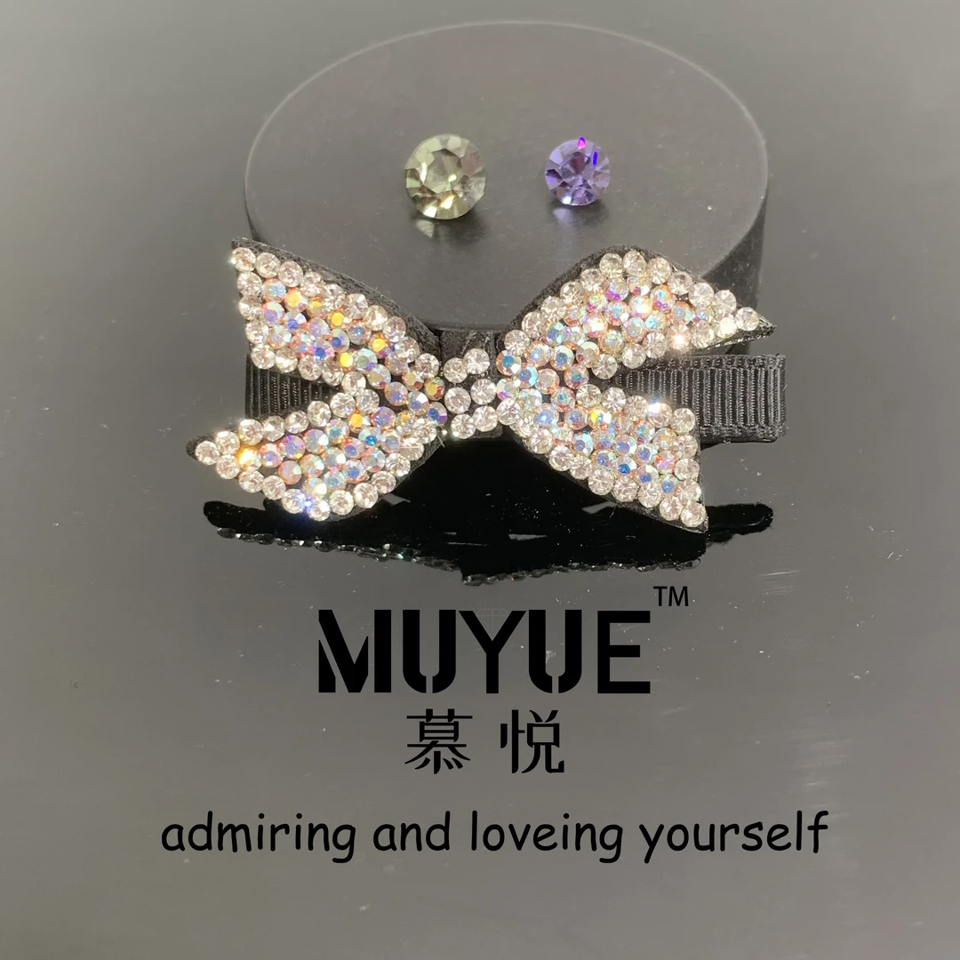 慕悦-【飘带结】专柜正品加宽鸭嘴夹5cm侧边夹1064