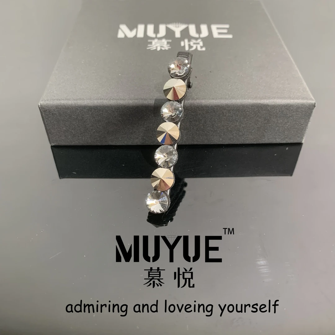 慕悦-【施家水晶鸭夹】专柜正品气质鸭嘴夹6cm侧边夹1037