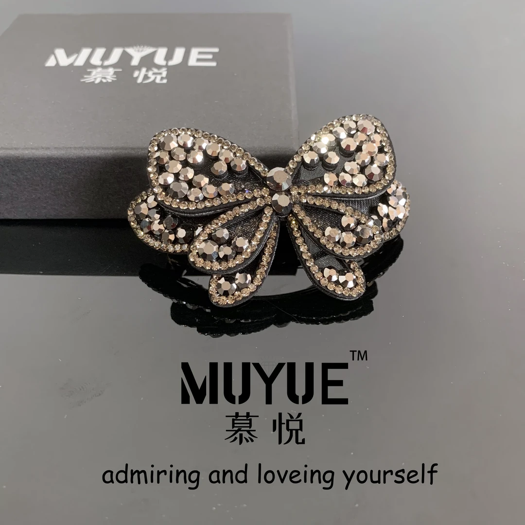 慕悦-【庄生梦蝶弹簧夹】专柜正品盘发夹半扎全扎发夹2109