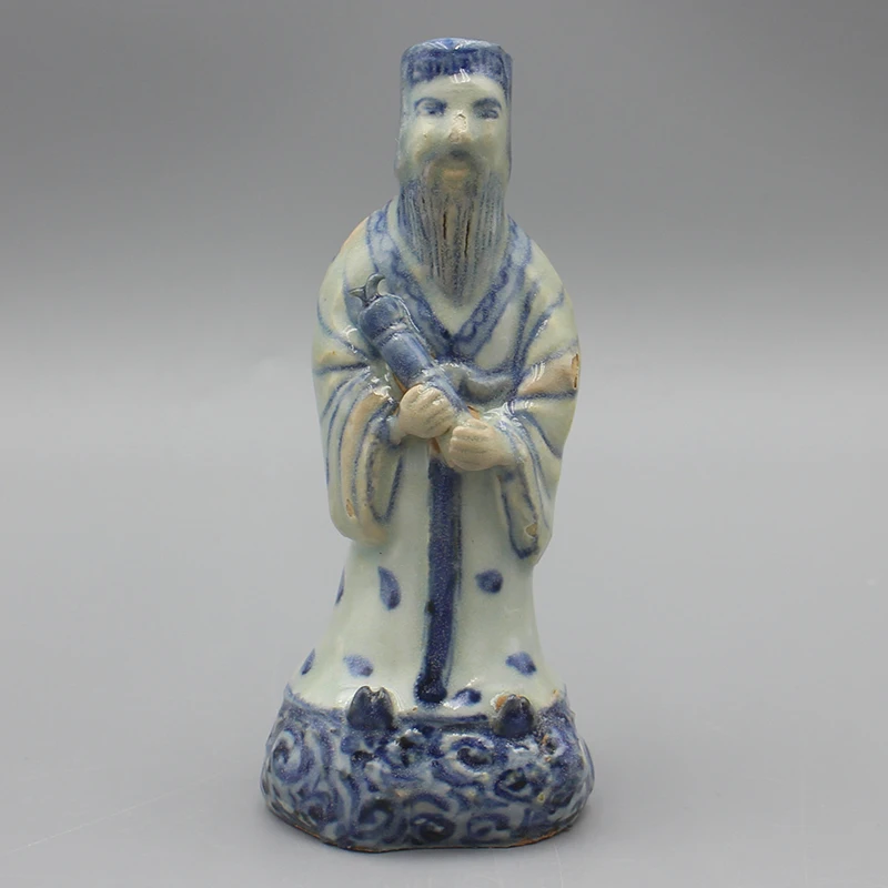 4839古陶瓷-明中早期青花人物造像