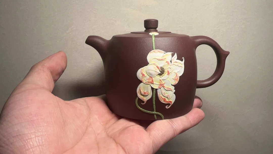 国高工沈永娟作品 井栏 老紫泥 230CC手制