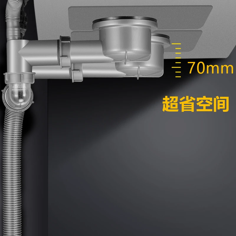 厨房单双水槽排水管洗碗池不锈钢下水器套装水槽菜盆下水管套装