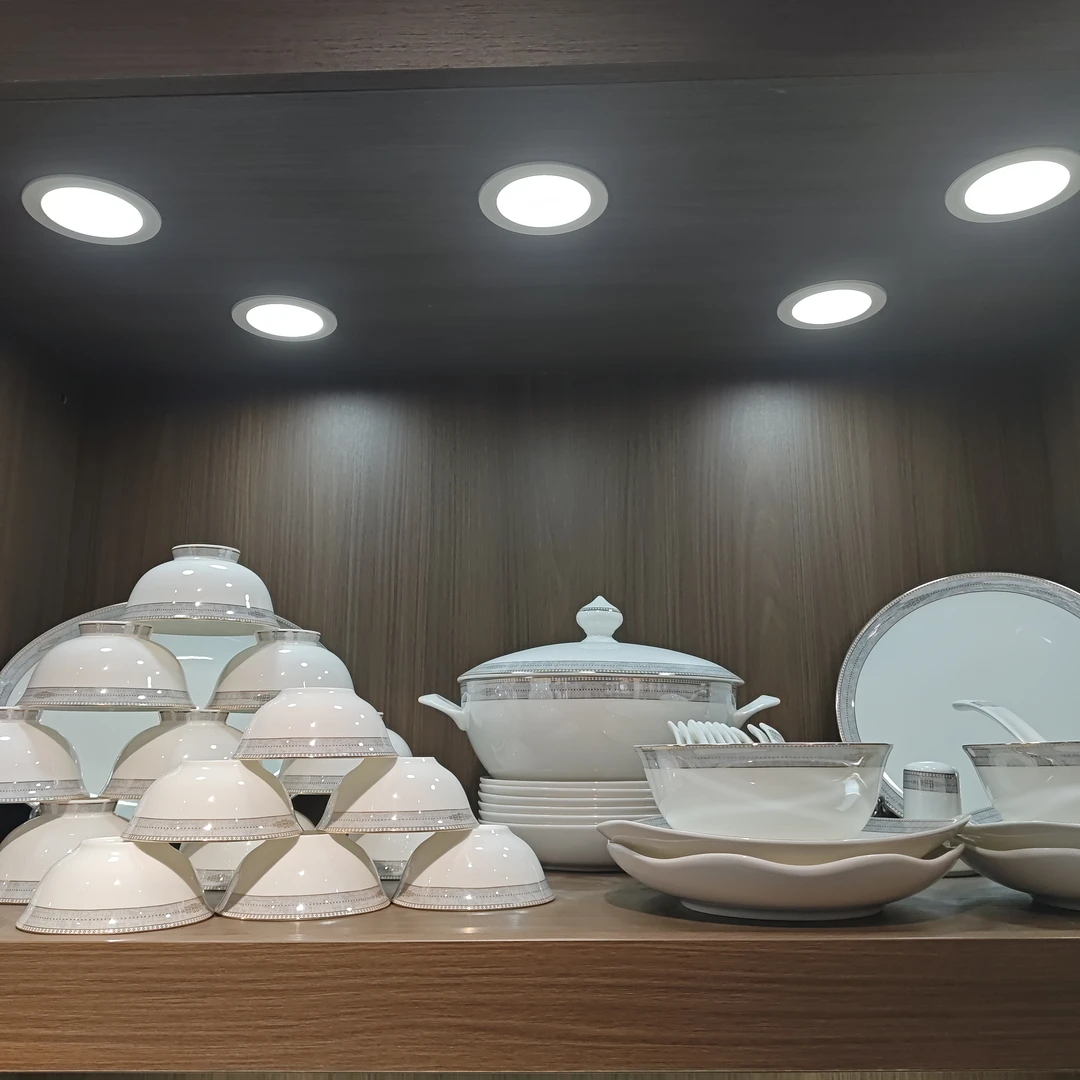 58件圣托里尼景德镇餐具套装