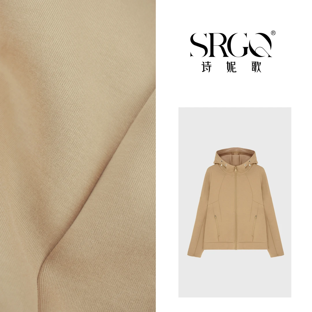 zhang&bai小蛮腰"高级感拉满"女士超飒美体线休闲连帽开衫