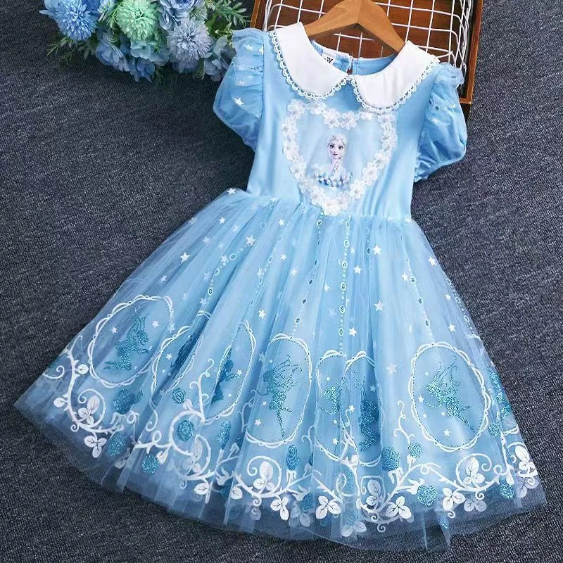 长袖女童连衣裙时尚款（听号下单）清新小女孩蓬蓬纱裙夏季女宝裙子