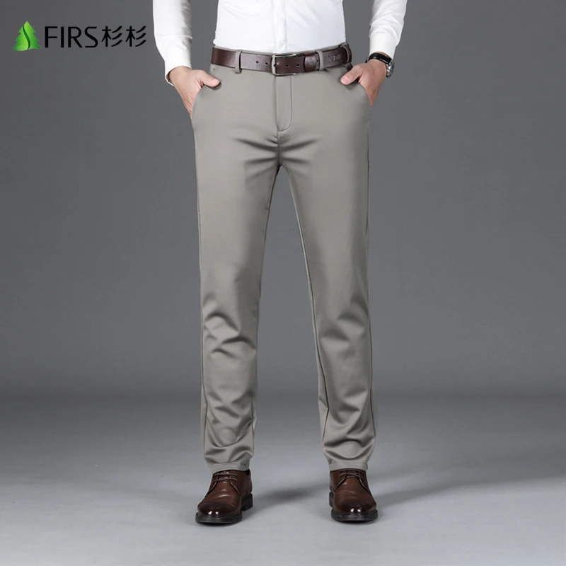 FIRS/杉杉休闲西裤中年男士百搭直筒轻奢秋冬中腰舒适商务西装裤.