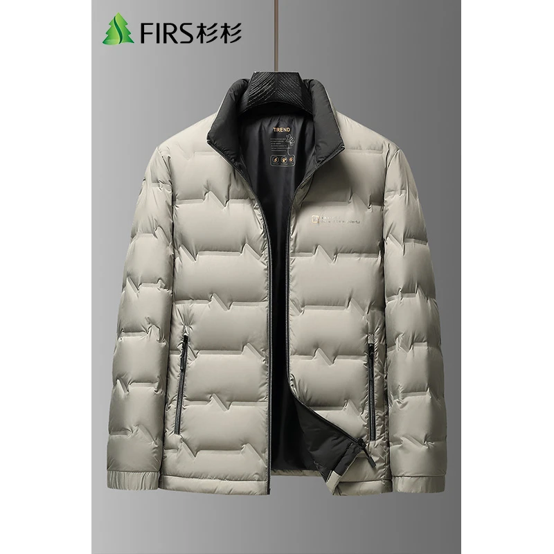杉杉男羽绒服轻薄保暖立领外套2025新款简约防风抗寒男士上衣服冬