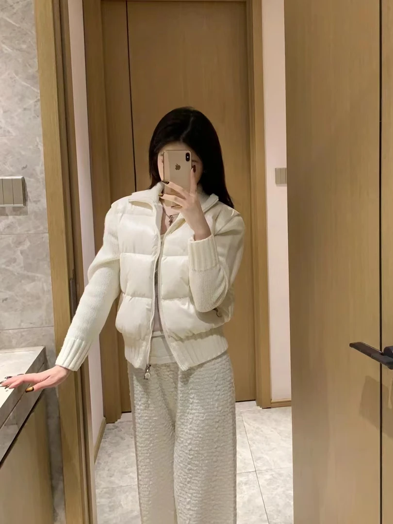 羽绒服时尚休闲百搭秋冬立领网红简约纯色女士显瘦韩版-9888