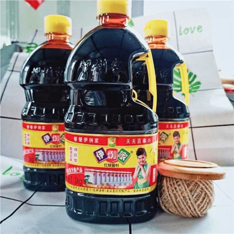伊例家酱油红烧酱料酱卤酱汁老抽批发桶装1.1Kg红烧/0lb蔬菜组合