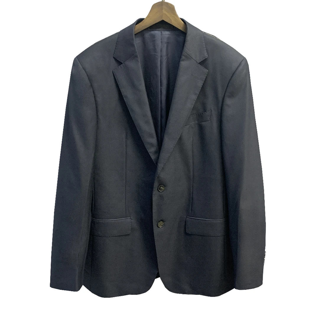 鸟【ETHOMAS 羊毛+山羊绒】黑蓝色高支意大利进口面料单西XZ006